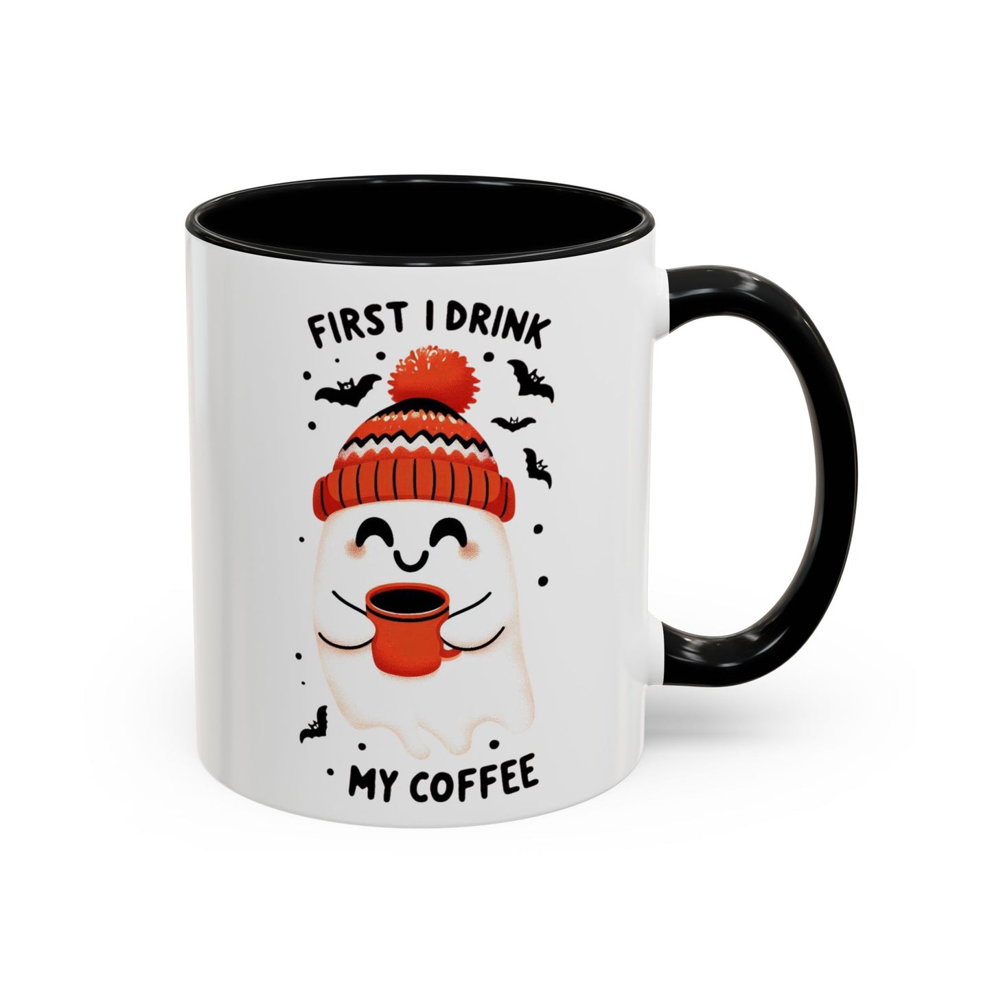 Halloween Ghost Cat Coffee Mug