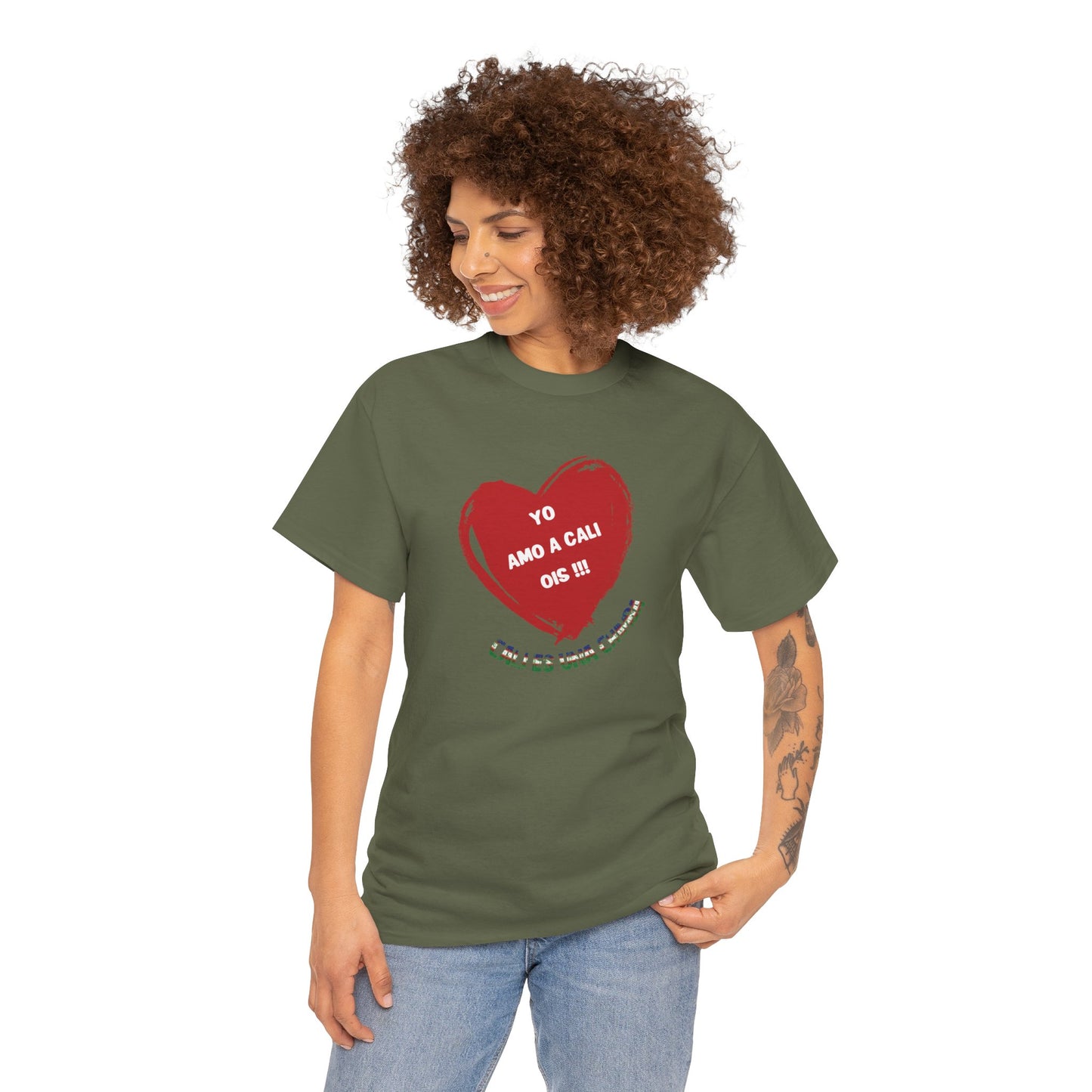 Colonia Caleña Unisex Zone Performance T-shirt, 'Yo amo a Cali ois !!!', regalo casual, Colombian Pride Shirt, Cali Souvenir Gift, Latinx