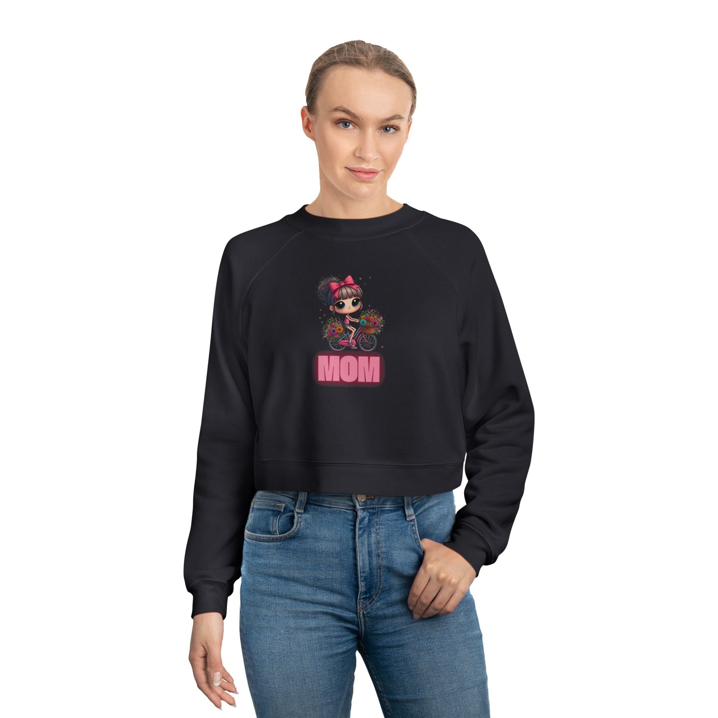 Cropped Sweatshirt Bike Mama Cycling Lover