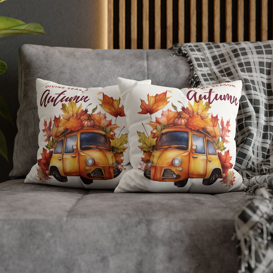 Faux Suede Square Pillowcase, Fundas de Almohada Decorativas Otoñales – Crea un Ambiente Acogedor y Personalizado en tu Hogar con Diseño de Doble Cara y Cremallera Oculta