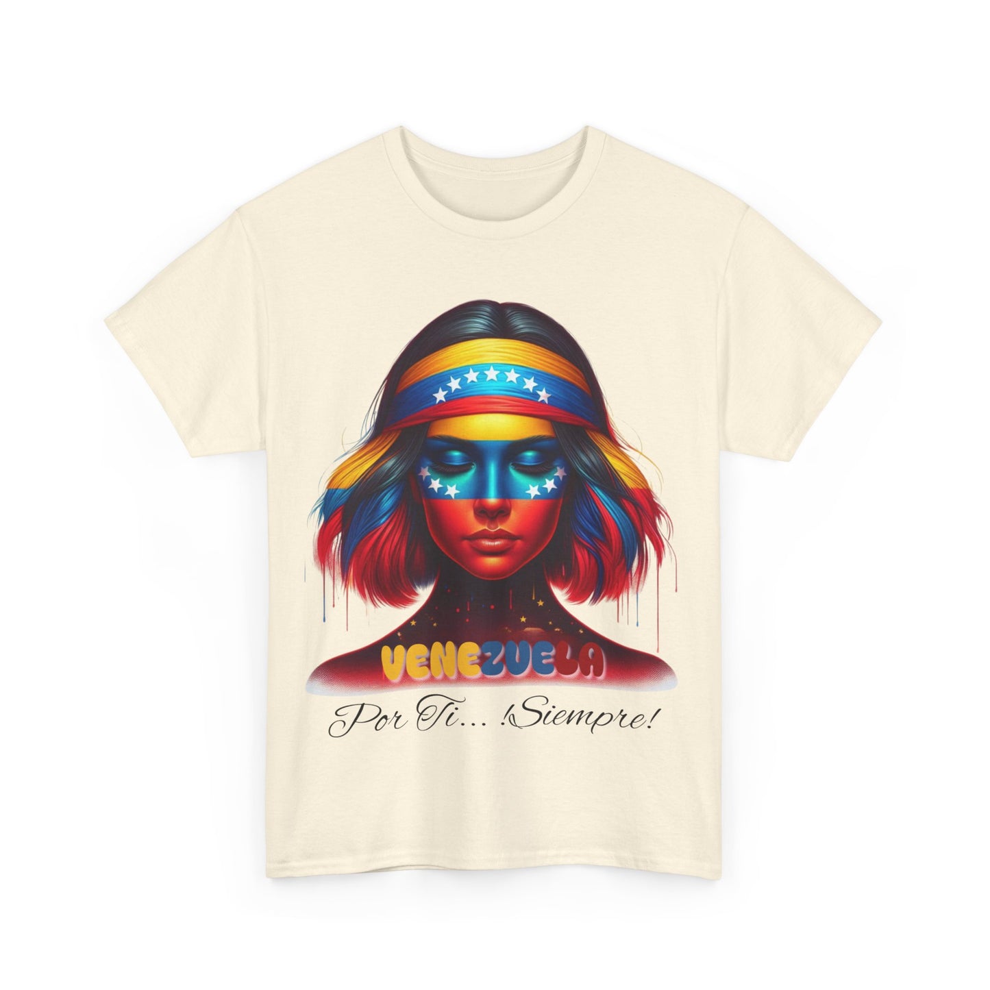 Unisex Heavy Cotton Tee, Colección Camisetas Venezuela Unisex – Serie Adultos, Camiseta Orgullo Venezolano – Retro y Clásica, edicion especial Venezuela