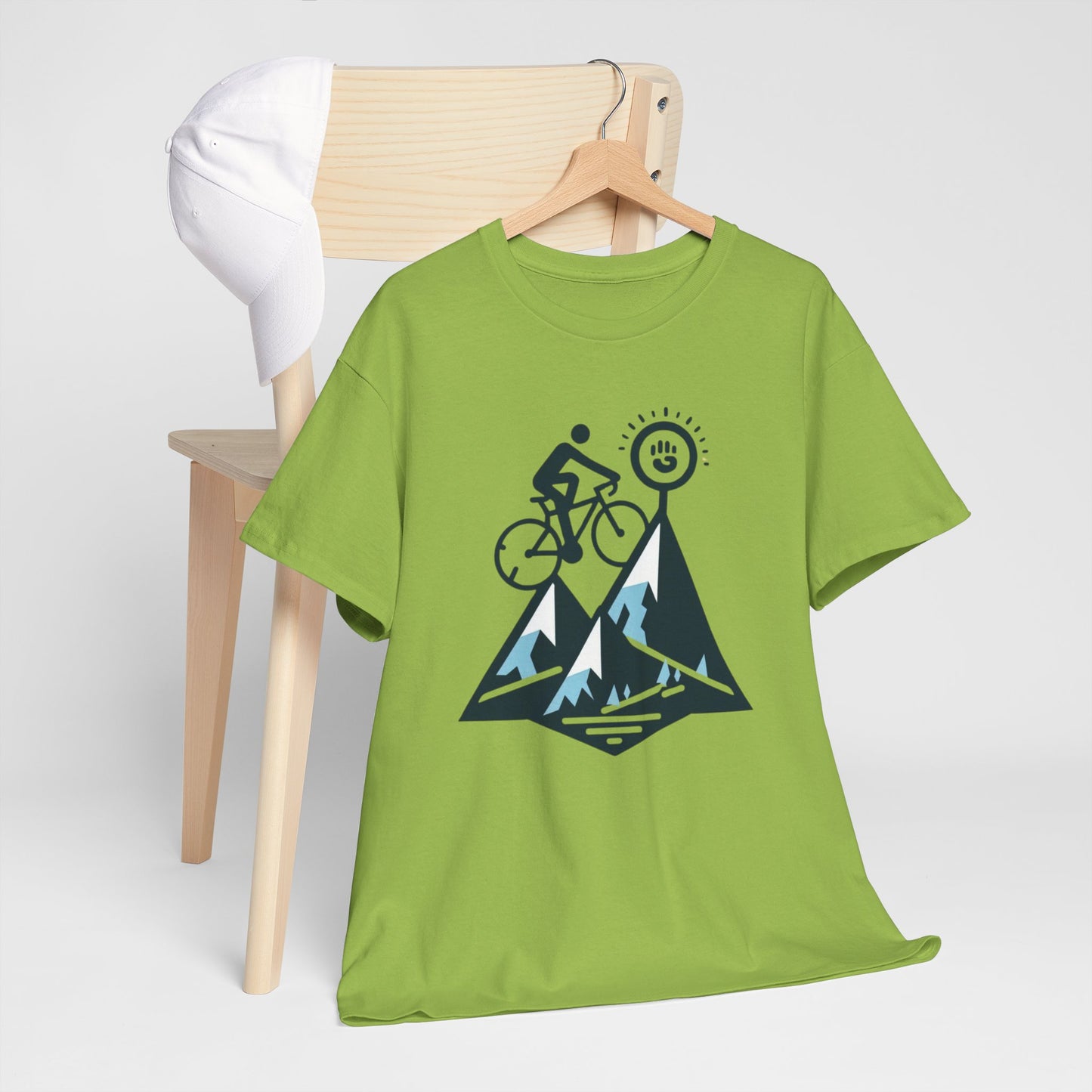 Unisex Heavy Cotton Tee, para amantes del ciclismo, amantes de bicicletas, ropa de ciclismo, camisetas de ciclismo de montaña, ropa de ciclismo, amantes de la bicicleta