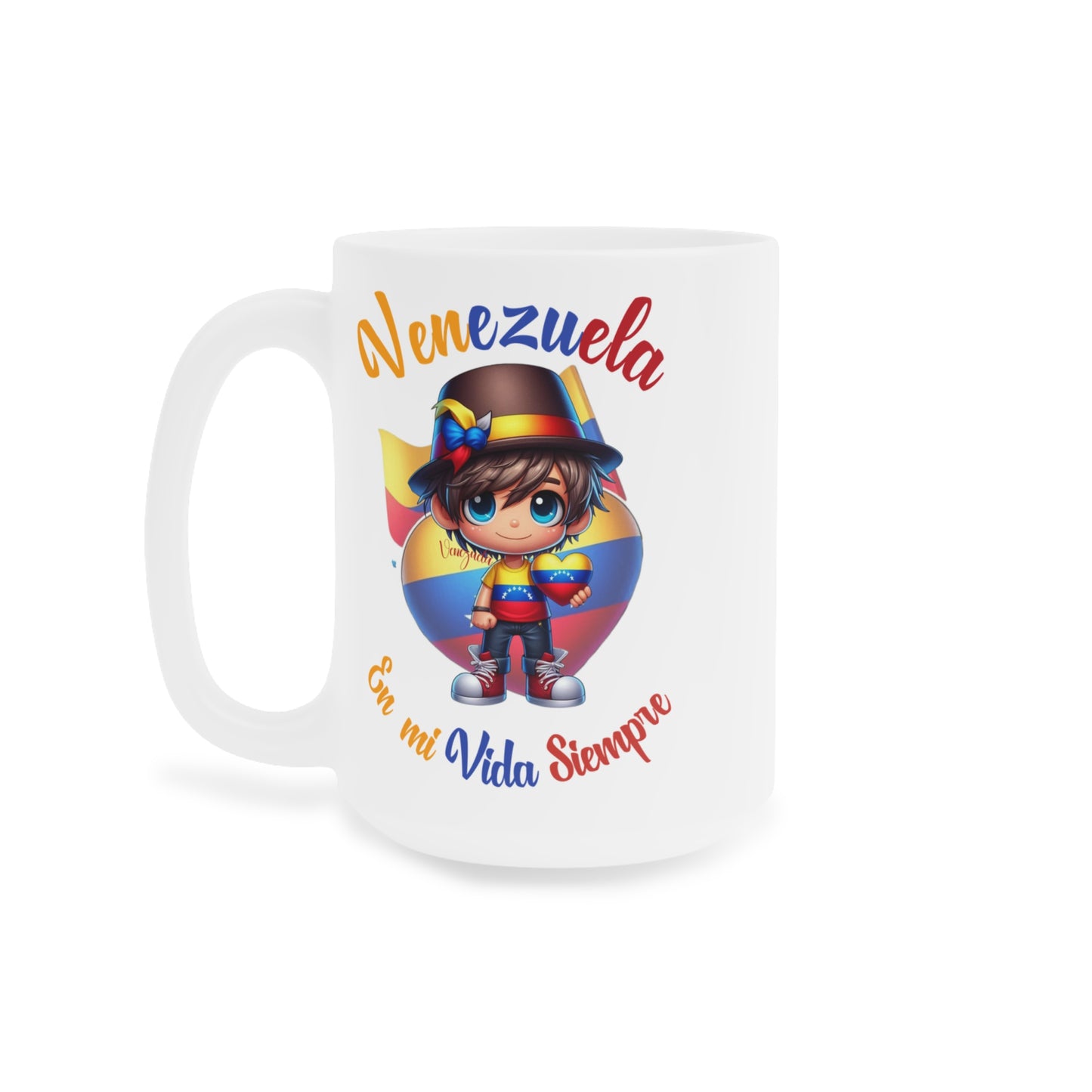 Ceramic Mugs (11oz\15oz\20oz), Ceramic Mugs (11oz\15oz\20oz), para las personas amantes de Venezuela o para los venezolanos migrantes de su pais, con banderas de Venezuela