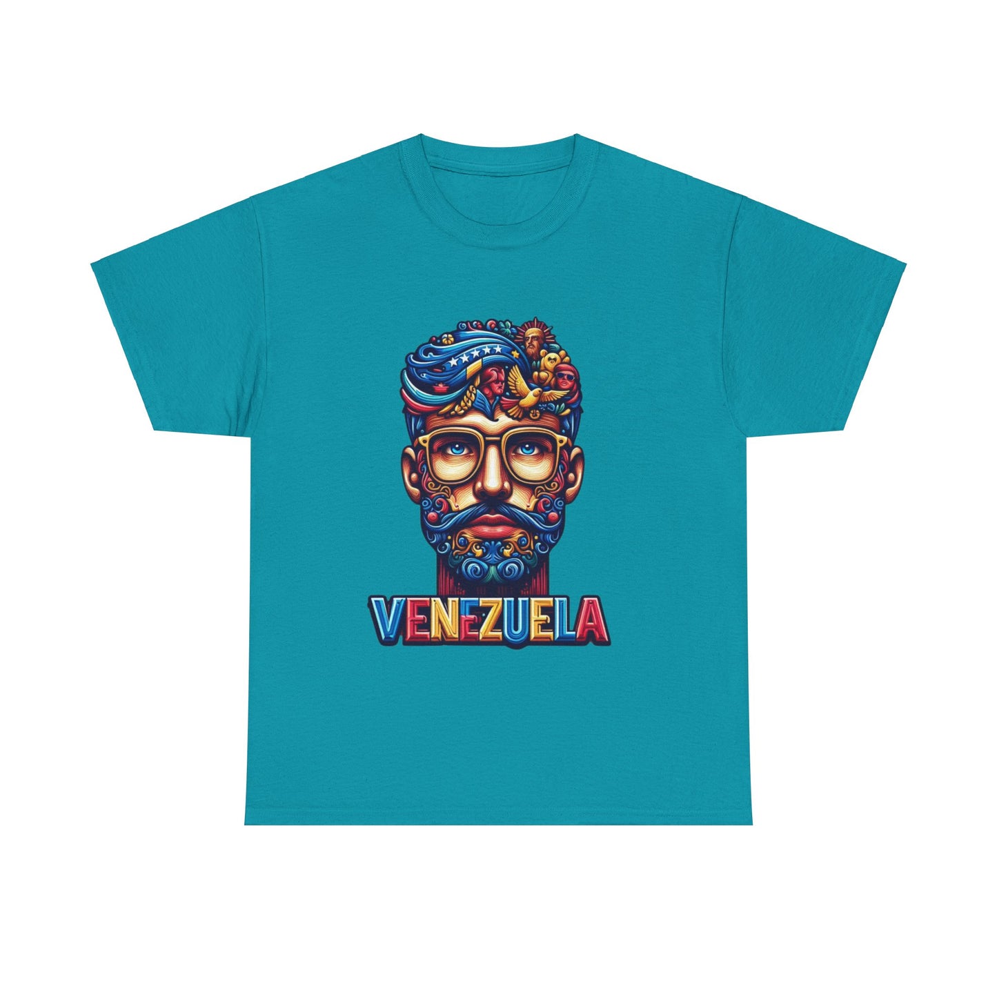 Unisex Heavy Cotton Tee, Colección Camisetas Venezuela Unisex – Serie Adultos, Camiseta Orgullo Venezolano – Retro y Clásica, edicion especial Venezuela