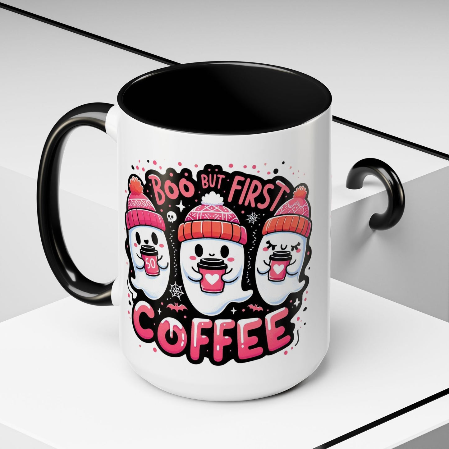 Halloween Ghost Cat Coffee Mug