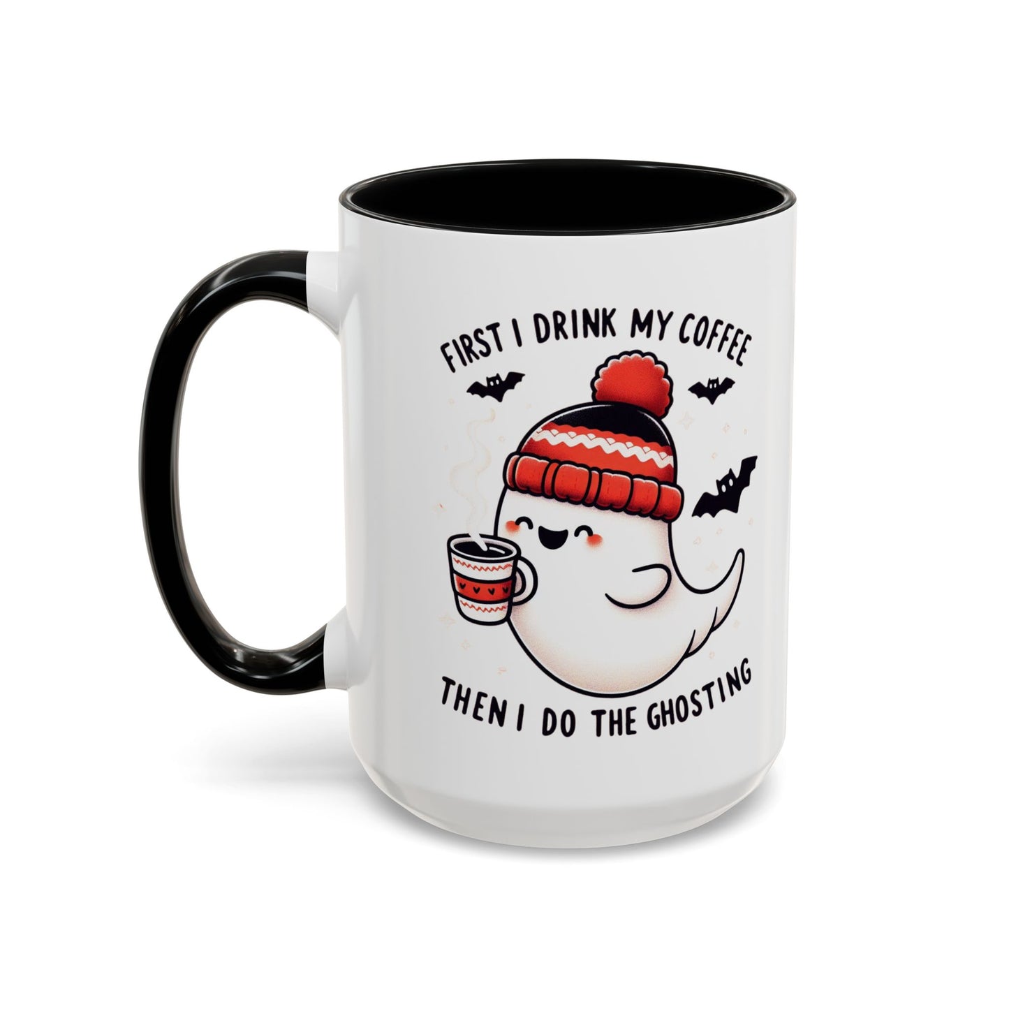 Halloween Ghost Cat Coffee Mug