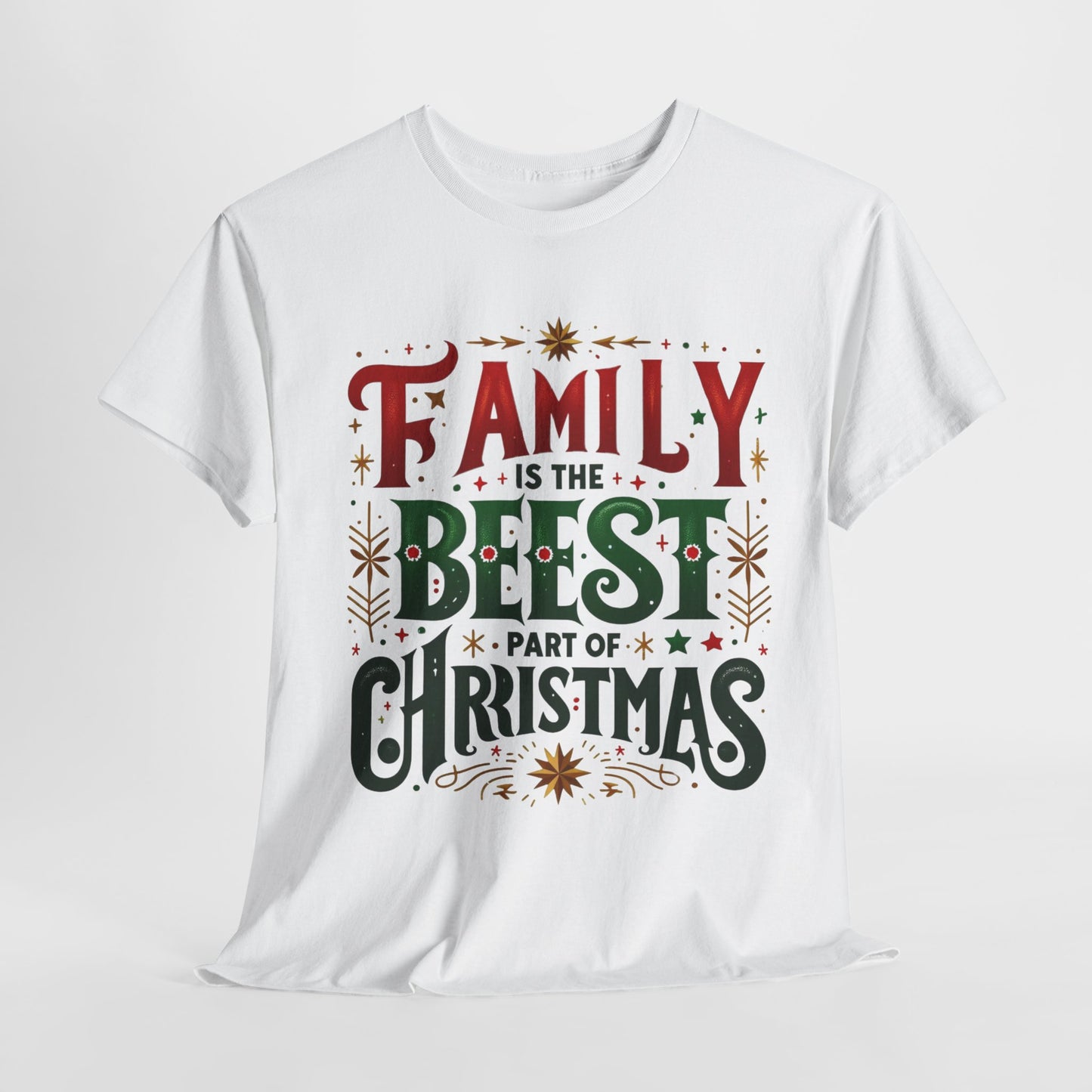 T-shirt for the family at Christmas with a message alluding to family unity