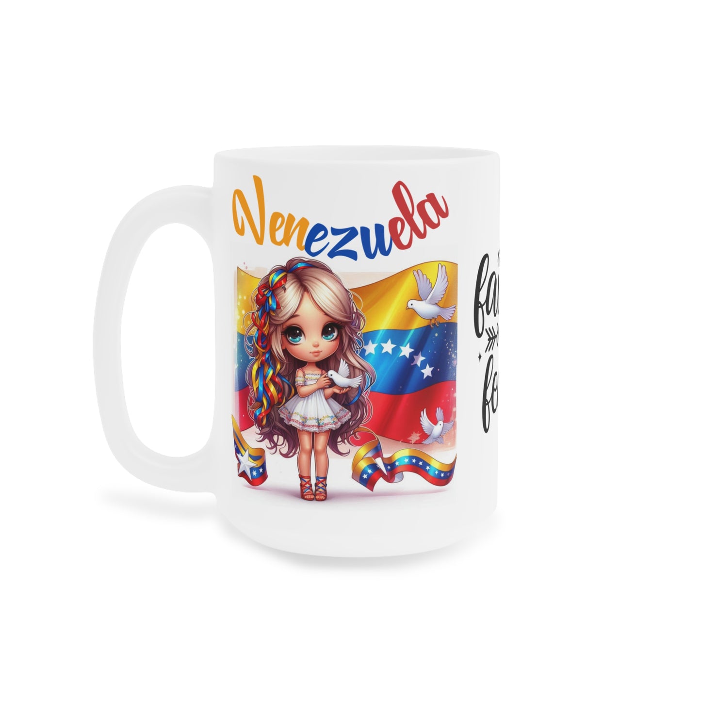 Ceramic Mugs (11oz\15oz\20oz), Ceramic Mugs (11oz\15oz\20oz), para las personas amantes de Venezuela o para los venezolanos migrantes de su pais, con banderas de Venezuela