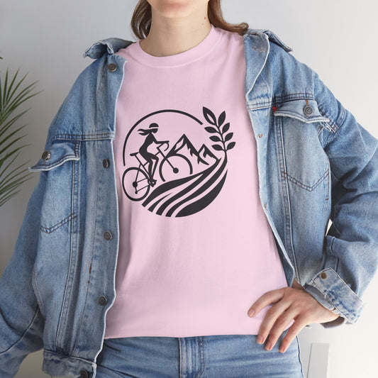 Unisex Heavy Cotton Tee, para amantes del ciclismo, amantes de bicicletas, ropa de ciclismo, camisetas de ciclismo de montaña, ropa de ciclismo, amantes de la bicicleta