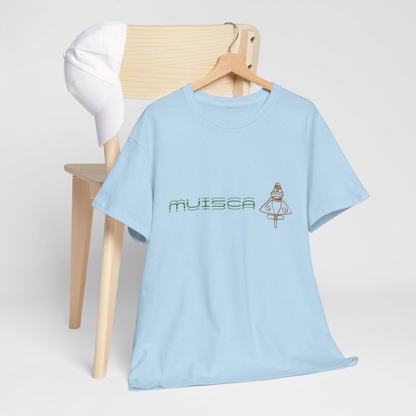 "CULTURA MUISCA" - Unisex Heavy Cotton Tee, Sporty, Casual, Gift, For Him or Her.