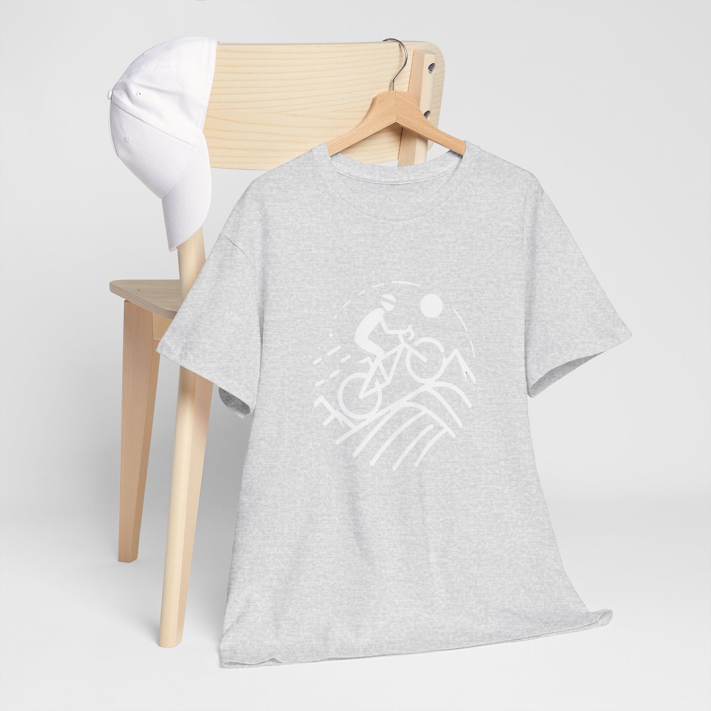 Unisex Heavy Cotton Tee, para amantes del ciclismo, amantes de bicicletas, ropa de ciclismo, camisetas de ciclismo de montaña, ropa de ciclismo, amantes de la bicicleta