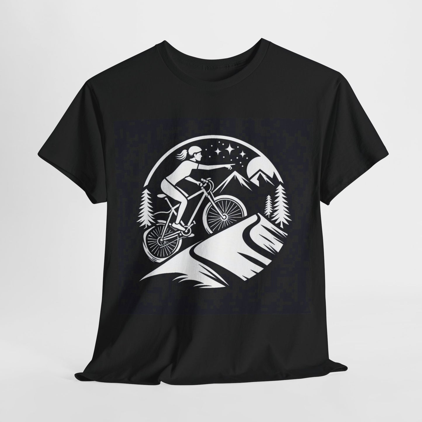 Unisex Heavy Cotton Tee, para amantes del ciclismo, amantes de bicicletas, ropa de ciclismo, camisetas de ciclismo de montaña, ropa de ciclismo, amantes de la bicicleta