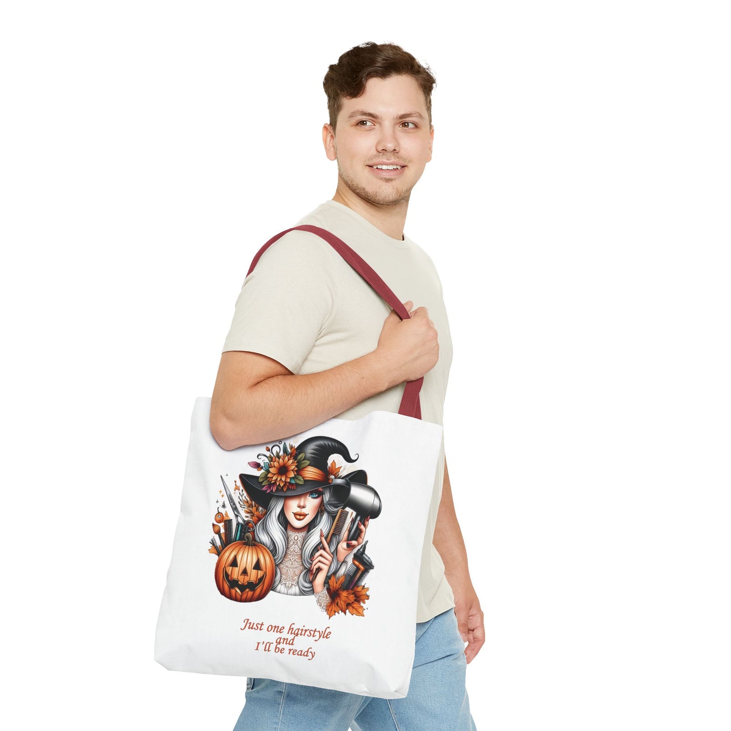 "Just one hairstyle" - Lover Tote Bag, Gift, For him and her, Lovers, Halloween