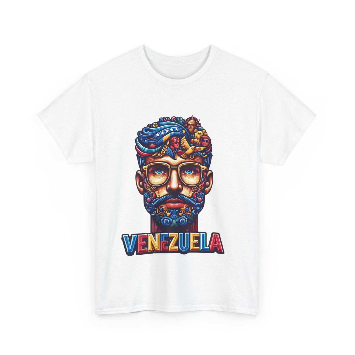 Unisex Heavy Cotton Tee, Colección Camisetas Venezuela Unisex – Serie Adultos, Camiseta Orgullo Venezolano – Retro y Clásica, edicion especial Venezuela