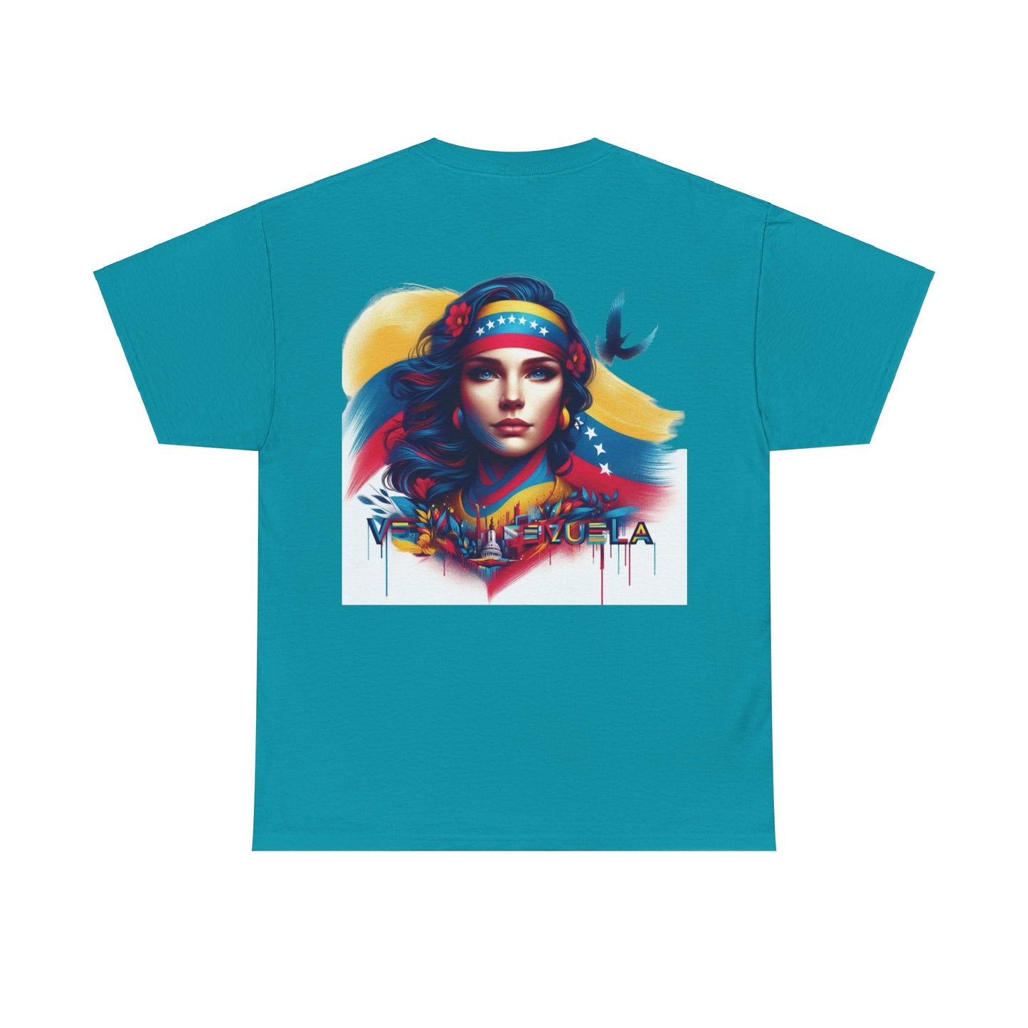 Unisex Heavy Cotton Tee, Colección Camisetas Venezuela Unisex – Serie Adultos, Camiseta Orgullo Venezolano – Retro y Clásica, edicion especial Venezuela