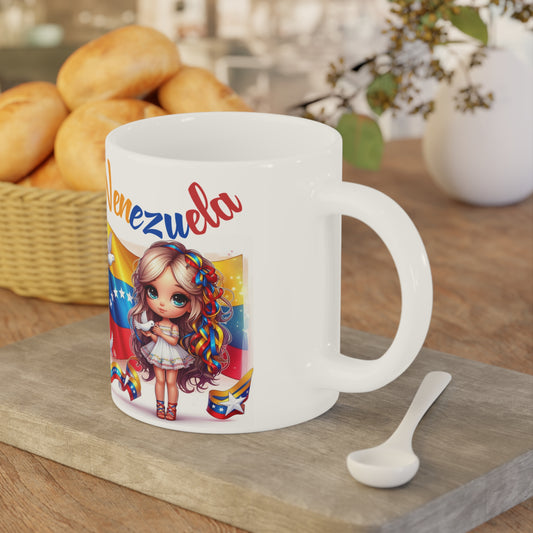 Ceramic Mugs (11oz\15oz\20oz), Ceramic Mugs (11oz\15oz\20oz), para las personas amantes de Venezuela o para los venezolanos migrantes de su pais, con banderas de Venezuela