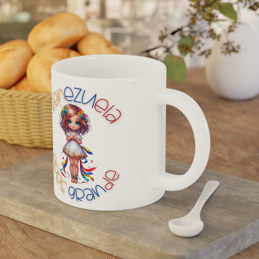 Ceramic Mugs (11oz\15oz\20oz), Ceramic Mugs (11oz\15oz\20oz), para las personas amantes de Venezuela o para los venezolanos migrantes de su pais, con banderas de Venezuela