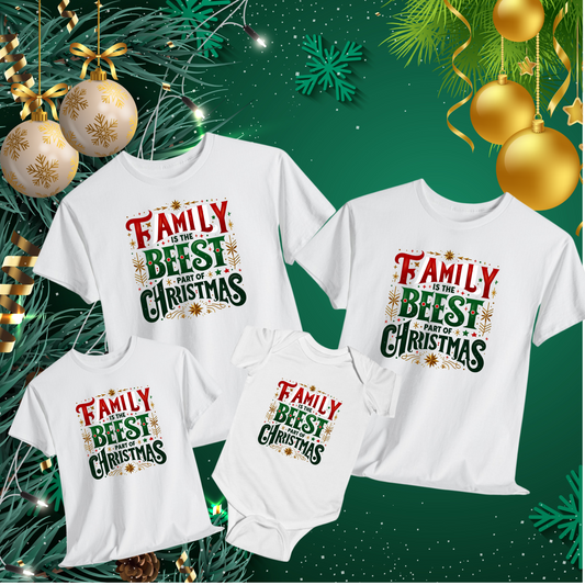 T-shirt for the family at Christmas with a message alluding to family unity